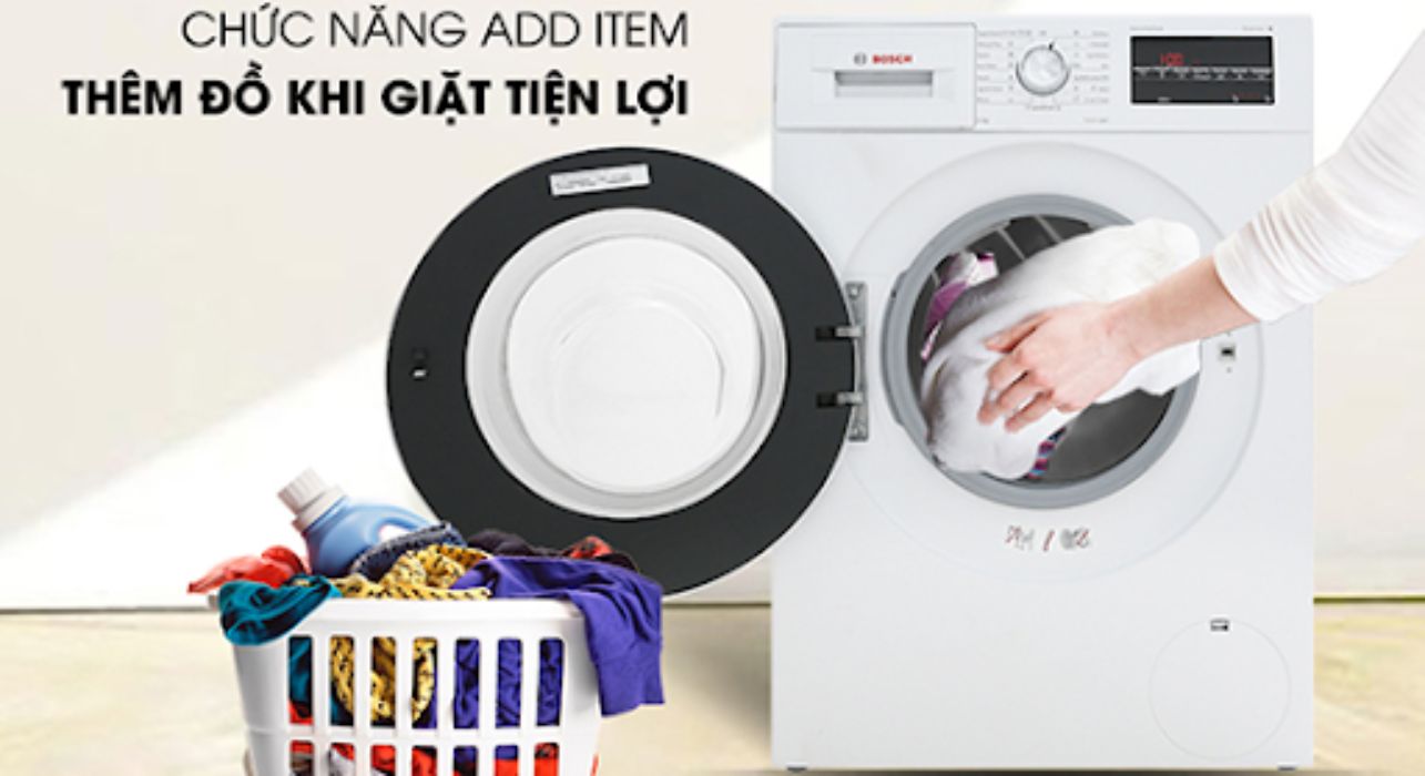 Có thể thêm quần áo vào máy giặt ngay cả khi máy đang hoạt động