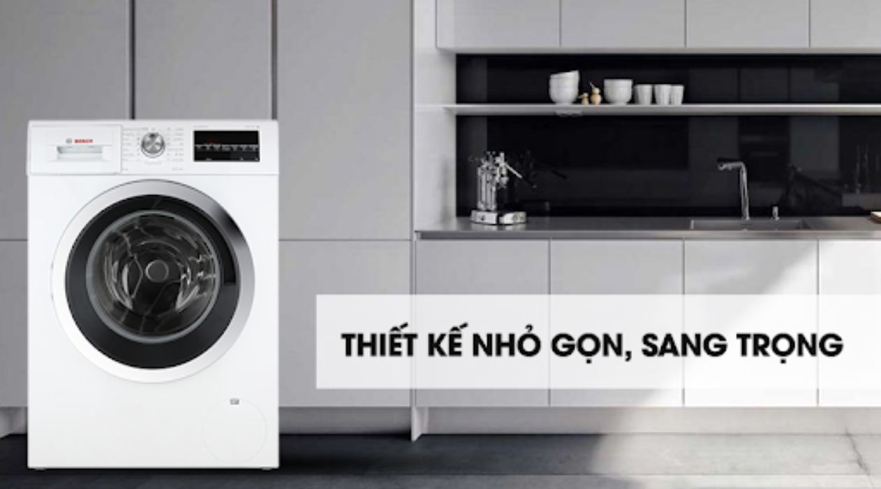 Máy giặt bosch có thiết kế nhỏ gọn, sang trọng
