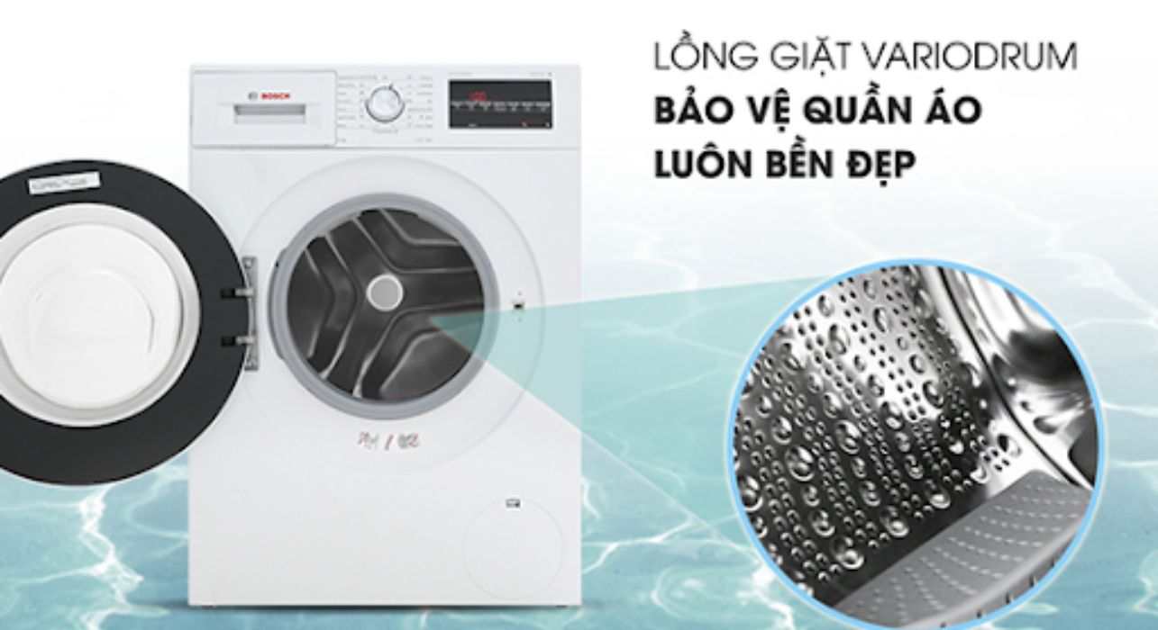 Lồng giặt VarioDrum giúp đánh bay mọi bụi bẩn trong thời gian ngắn